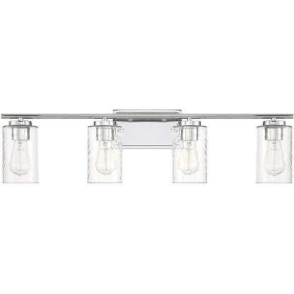 Meridian Lite Trends 4-Light Bathroom Vanity Light in Chrome M80039CH