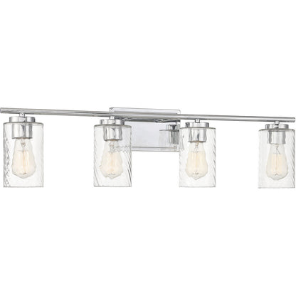 Meridian Lite Trends 4-Light Bathroom Vanity Light in Chrome M80039CH