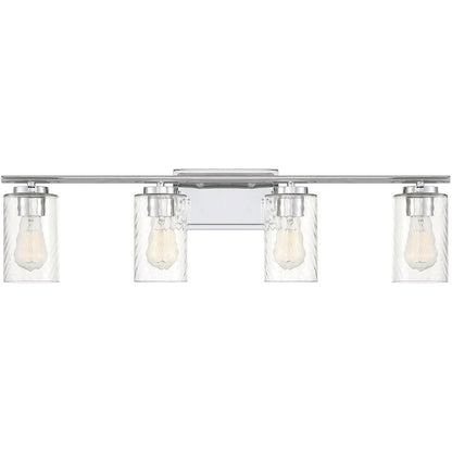 Meridian 4-Light Bathroom Vanity Light in Chrome M80039CH