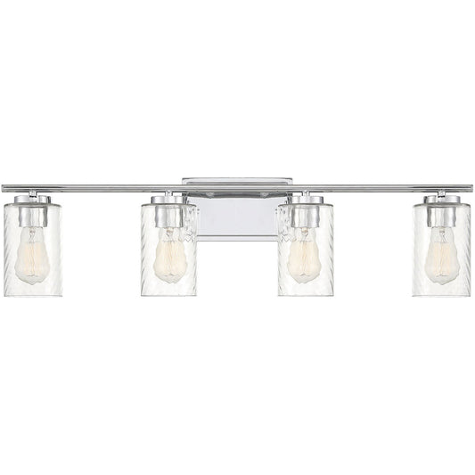 Meridian 4-Light Bathroom Vanity Light in Chrome M80039CH