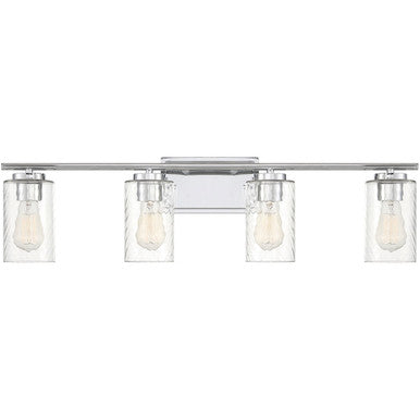 Meridian Lite Trends 4-Light Bathroom Vanity Light in Chrome M80039CH