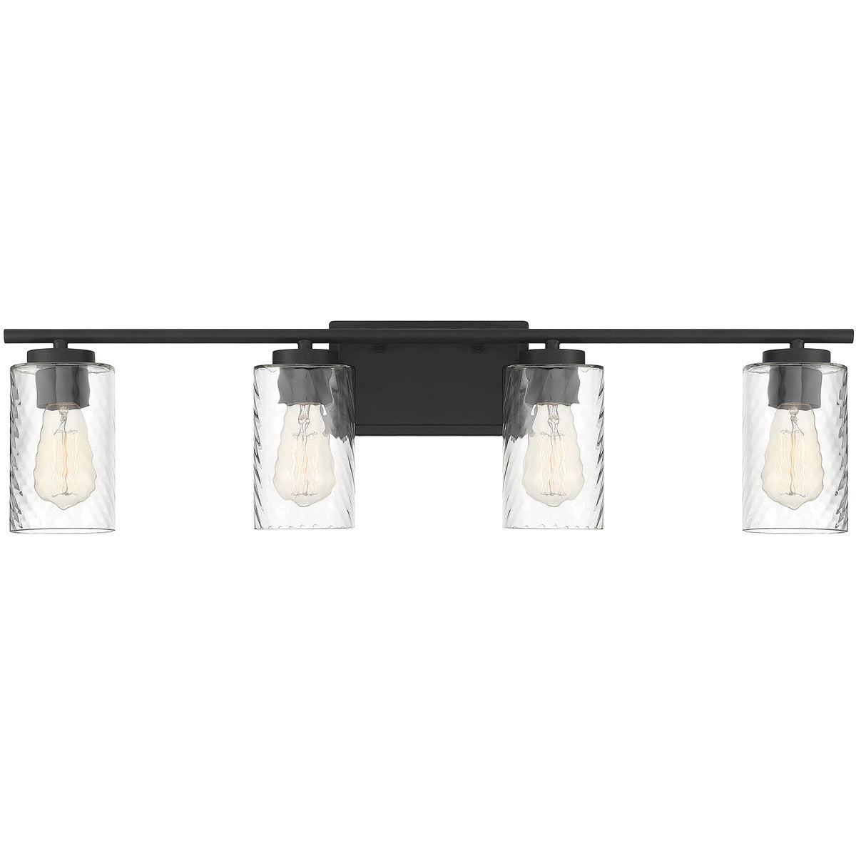 Meridian 4-Light Bathroom Vanity Light in Matte Black M80039MBK