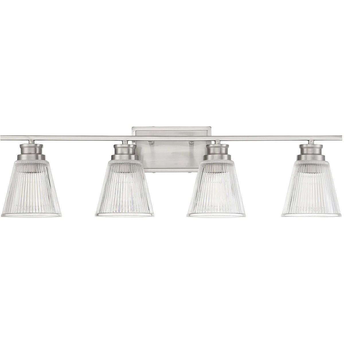 Meridian Lite Trends 4-Light Bathroom Vanity Light in Brushed Nickel M80042BN