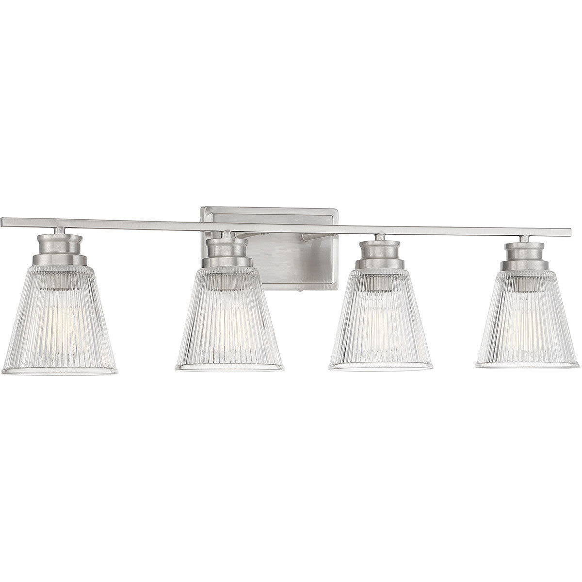 Meridian Lite Trends 4-Light Bathroom Vanity Light in Brushed Nickel M80042BN