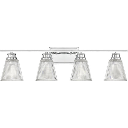 Meridian Lite Trends 4-Light Bathroom Vanity Light in Chrome M80042CH