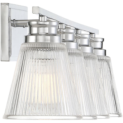 Meridian Lite Trends 4-Light Bathroom Vanity Light in Chrome M80042CH