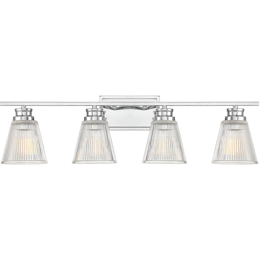 Meridian 4-Light Bathroom Vanity Light in Chrome M80042CH