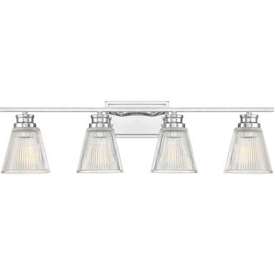 Meridian Lite Trends 4-Light Bathroom Vanity Light in Chrome M80042CH