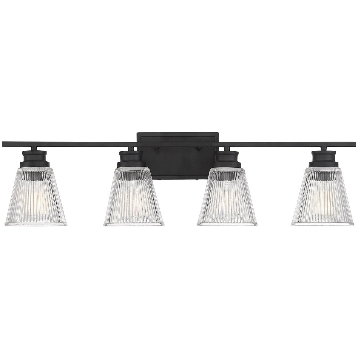 Meridian 4-Light Bathroom Vanity Light in Matte Black M80042MBK