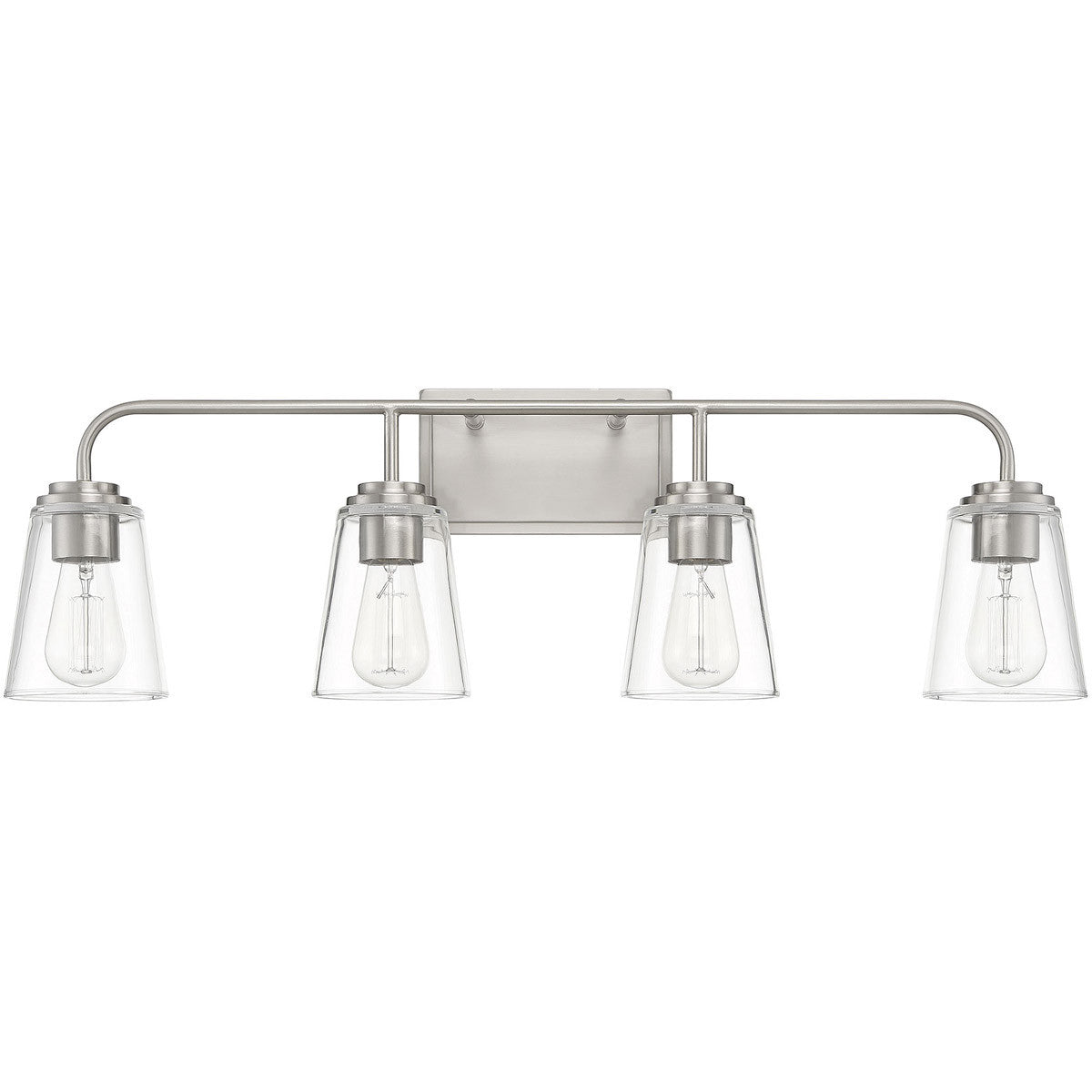 Meridian Lite Trends 4-Light Bathroom Vanity Light in Brushed Nickel M80045BN