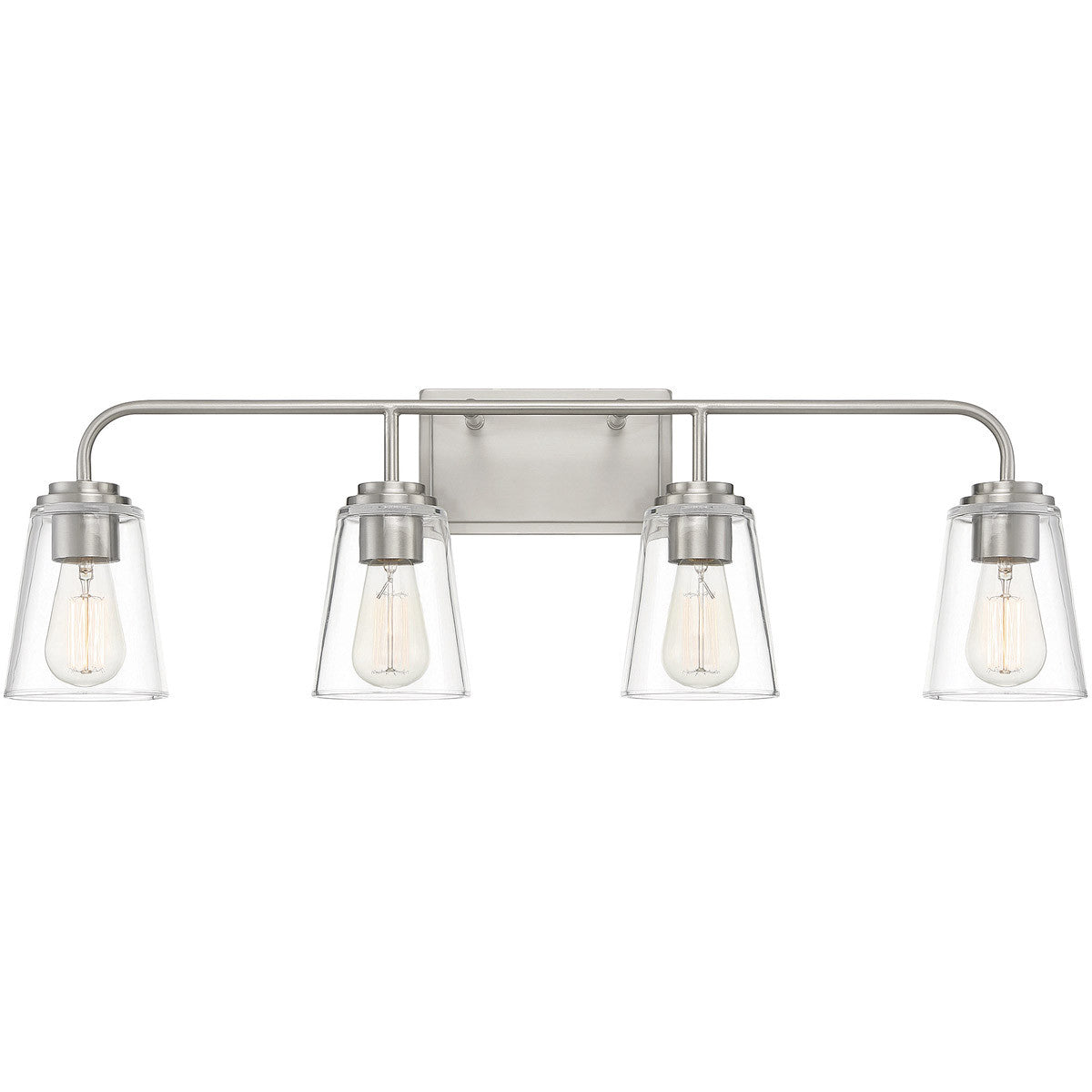 Meridian 4-Light Bathroom Vanity Light in Brushed Nickel M80045BN