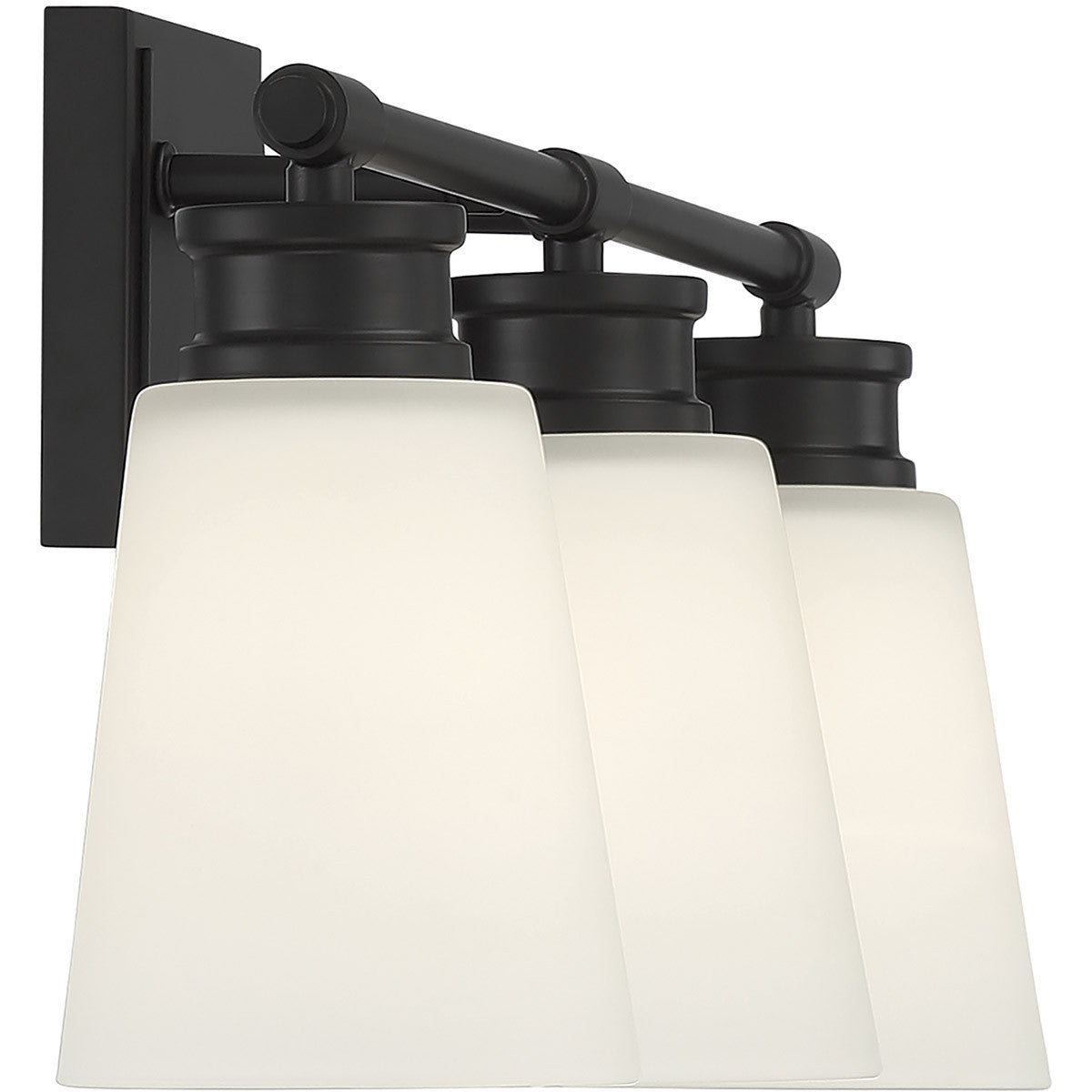 Meridian Lite Trends 3-Light Bathroom Vanity Light in Matte Black M80055MBK