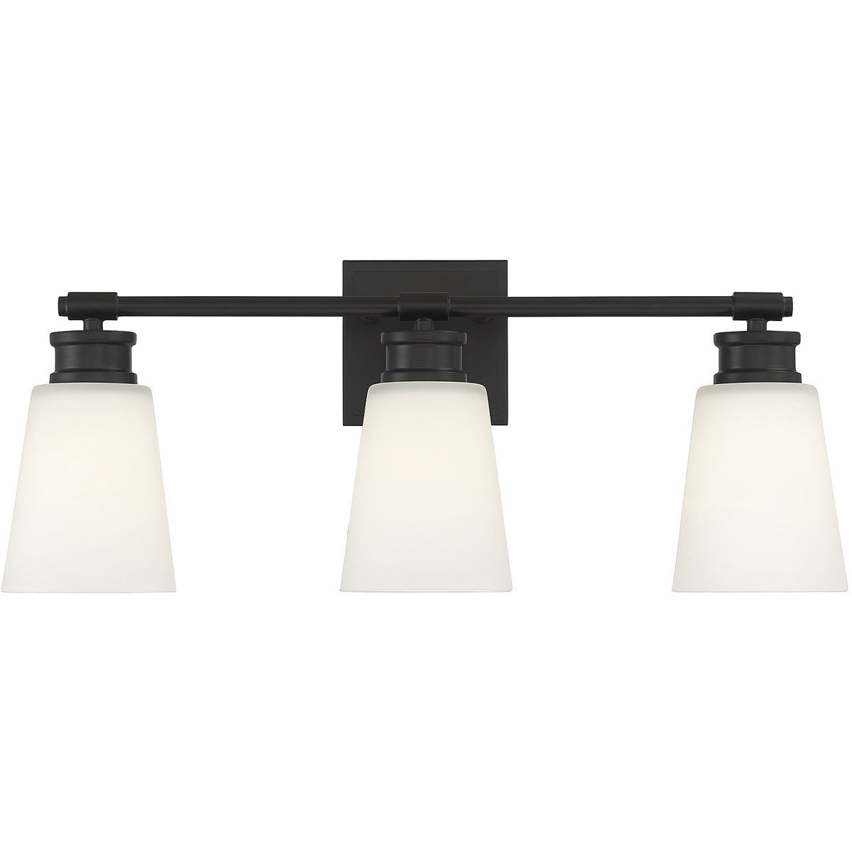 Meridian 3-Light Bathroom Vanity Light in Matte Black M80055MBK