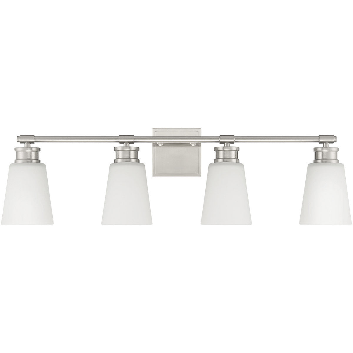 Meridian Lite Trends 4-Light Bathroom Vanity Light in Brushed Nickel M80056BN