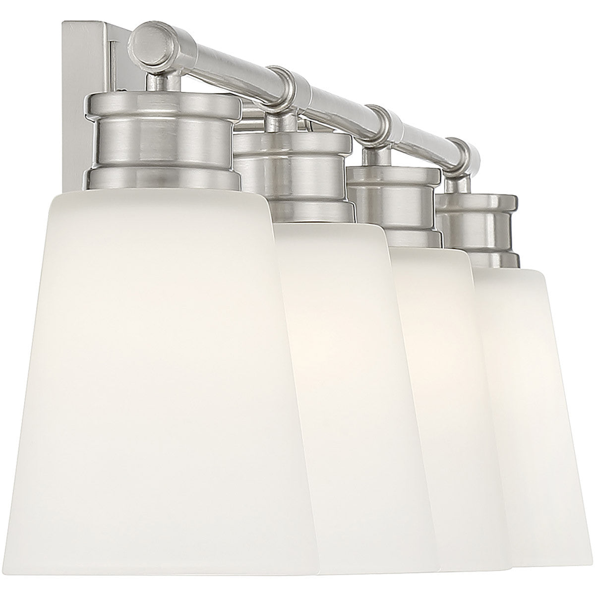 Meridian Lite Trends 4-Light Bathroom Vanity Light in Brushed Nickel M80056BN