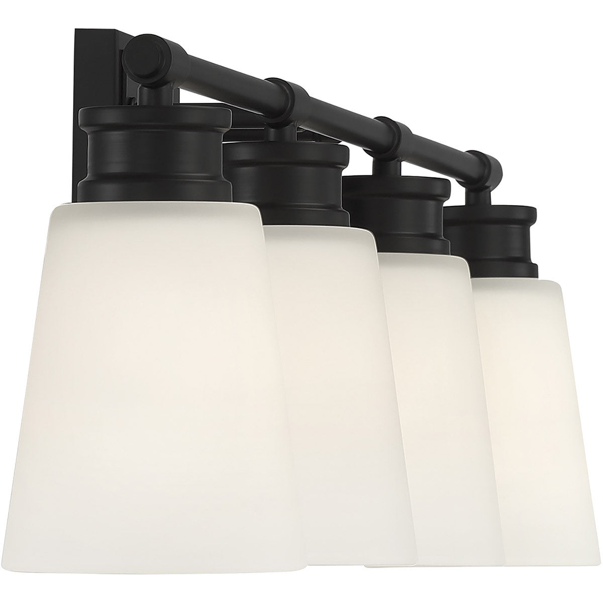 Meridian Lite Trends 4-Light Bathroom Vanity Light in Matte Black M80056MBK