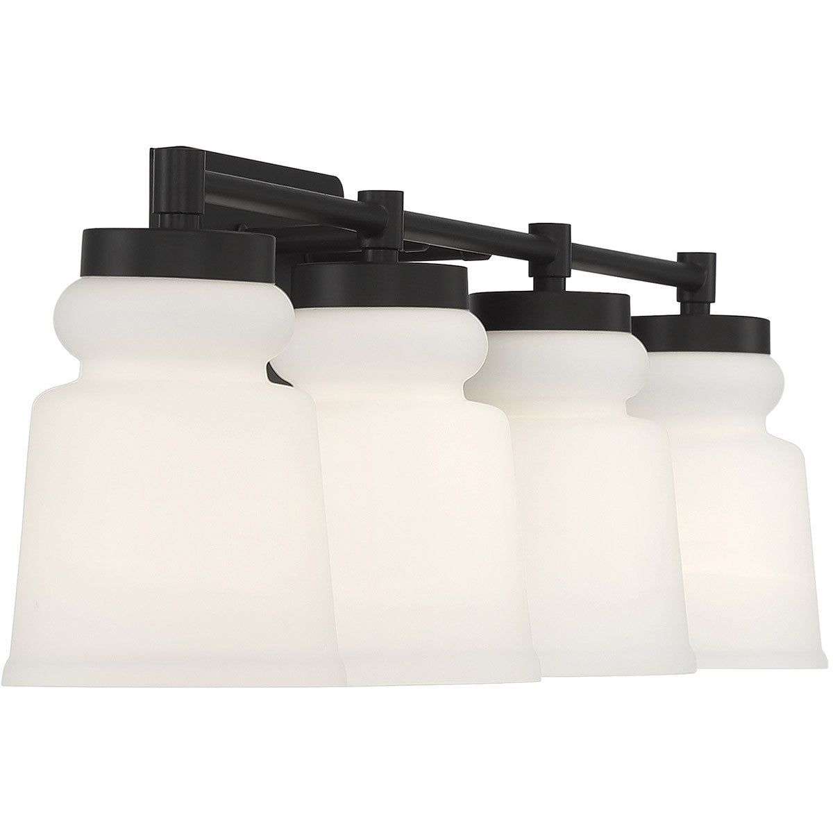 Meridian Lite Trends 4-Light Bathroom Vanity Light in Matte Black M80059MBK