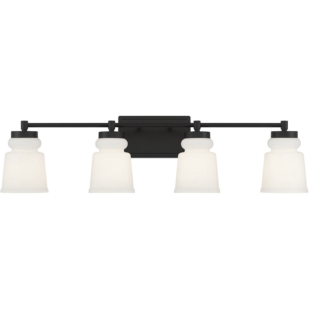 Meridian 4-Light Bathroom Vanity Light in Matte Black M80059MBK