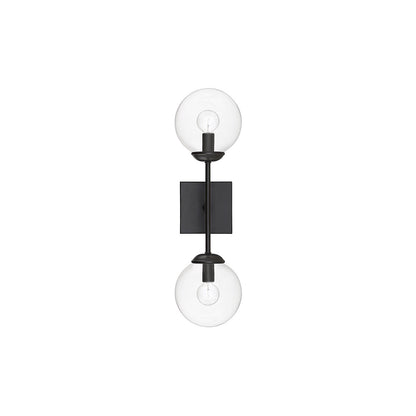 Meridian Lite Trends 2-Light Wall Sconce in Black M90001-BK