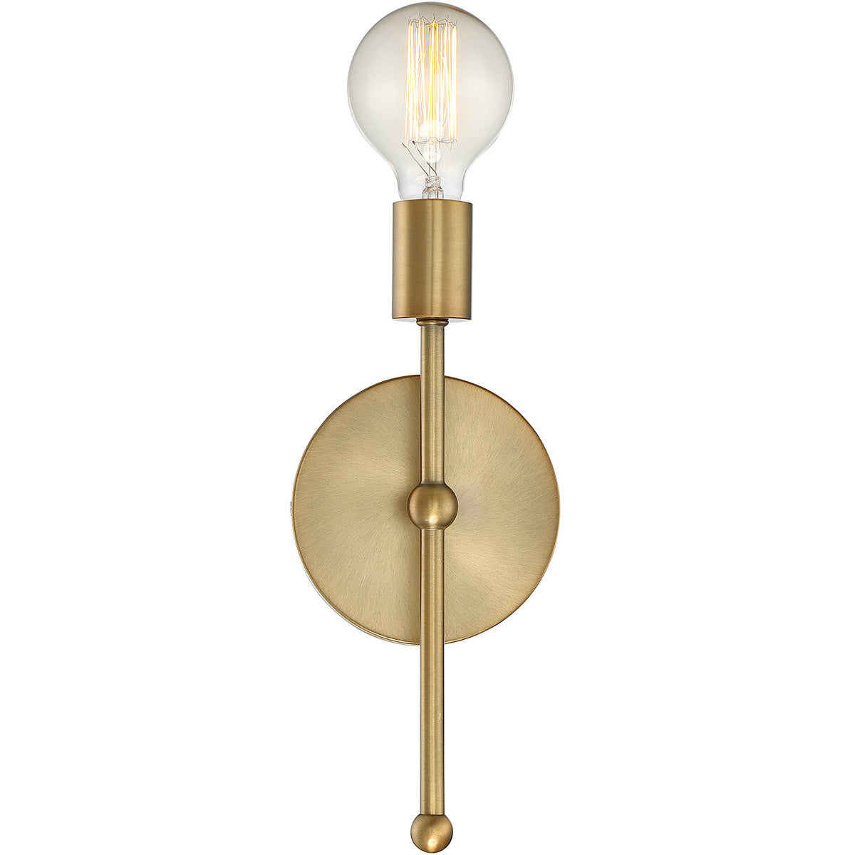 Meridian Lite Trends 1-Light Wall Sconce in Natural Brass M90005-322