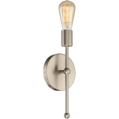 Meridian Lite Trends 1-Light Wall Sconce in Satin Nickel M90005-SN