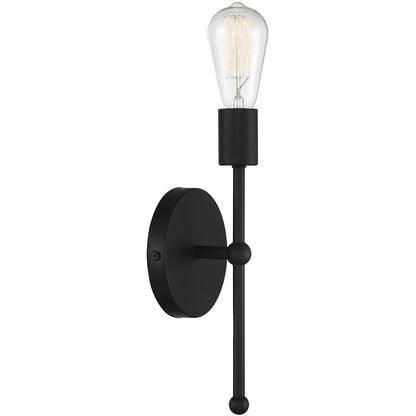 Meridian Lite Trends 1-Light Wall Sconce in Matte Black M90005MBK