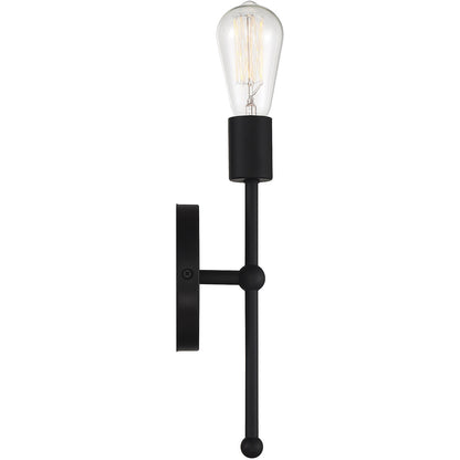 Meridian Lite Trends 1-Light Wall Sconce in Matte Black M90005MBK