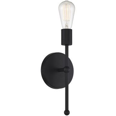 Meridian Lite Trends 1-Light Wall Sconce in Matte Black M90005MBK