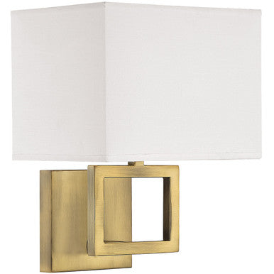 Meridian Lite Trends 1-Light Wall Sconce in Natural Brass M90009NB