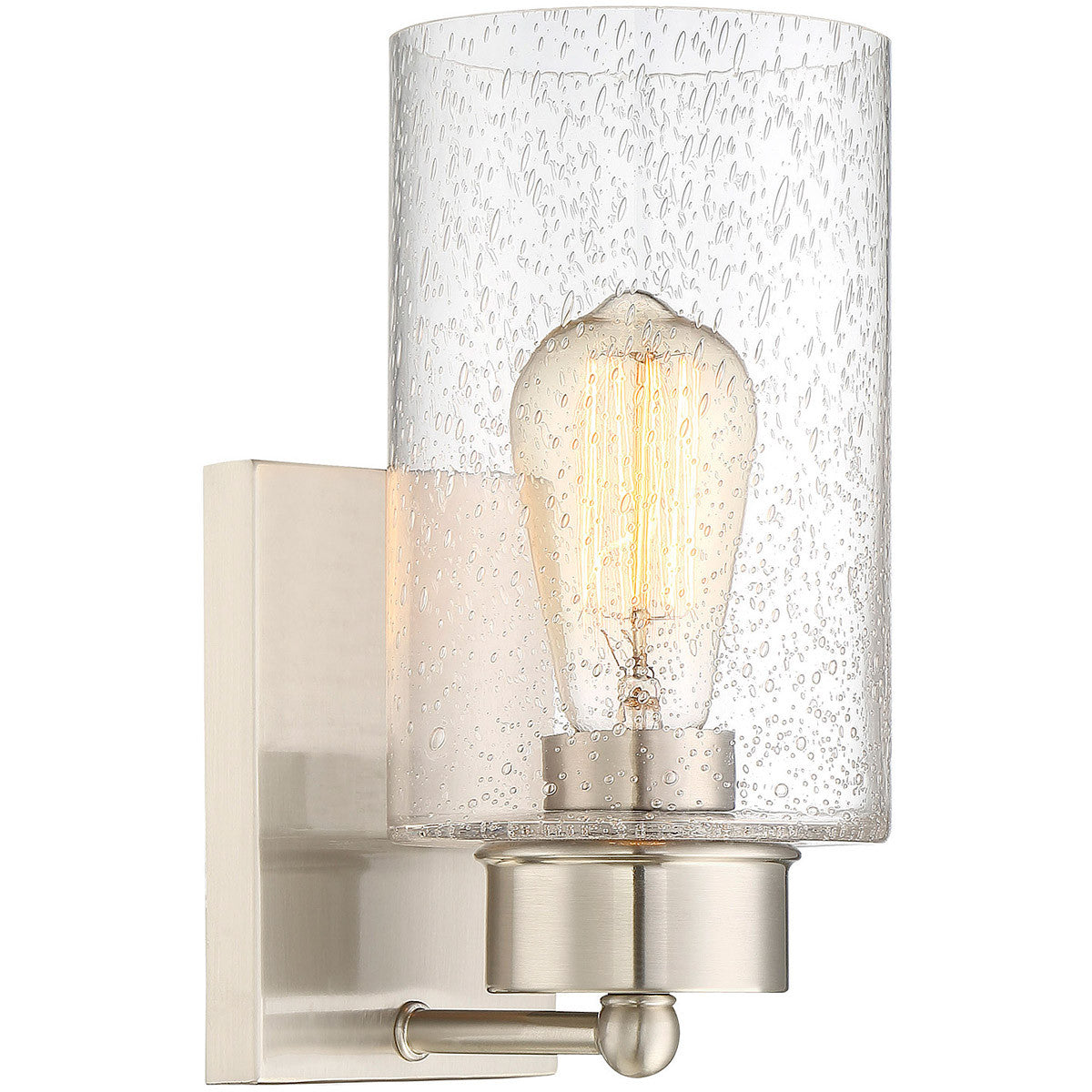 Meridian Lite Trends 1-Light Wall Sconce in Brushed Nickel M90013BN