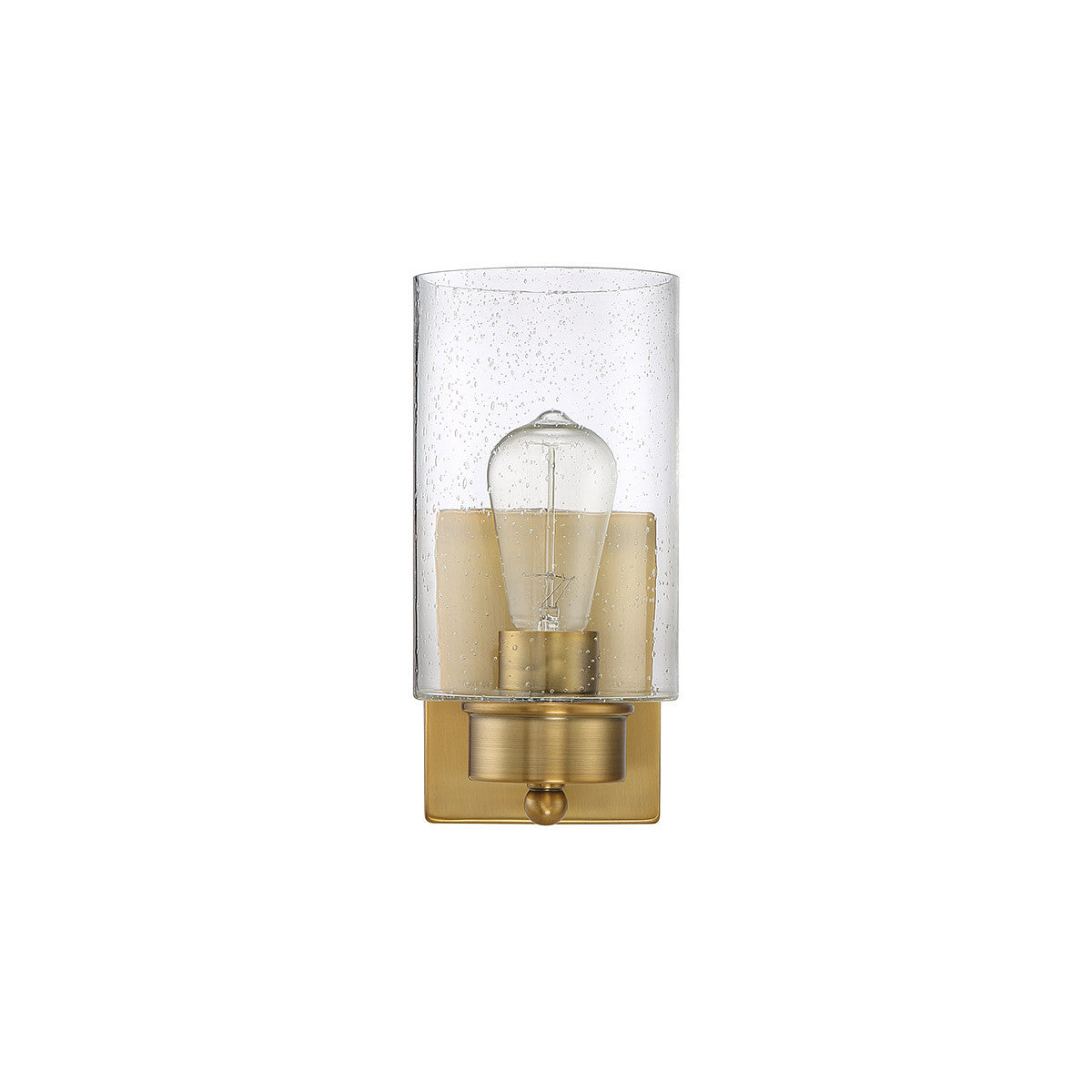 Meridian Lite Trends 1-Light Wall Sconce in Natural Brass M90013NB