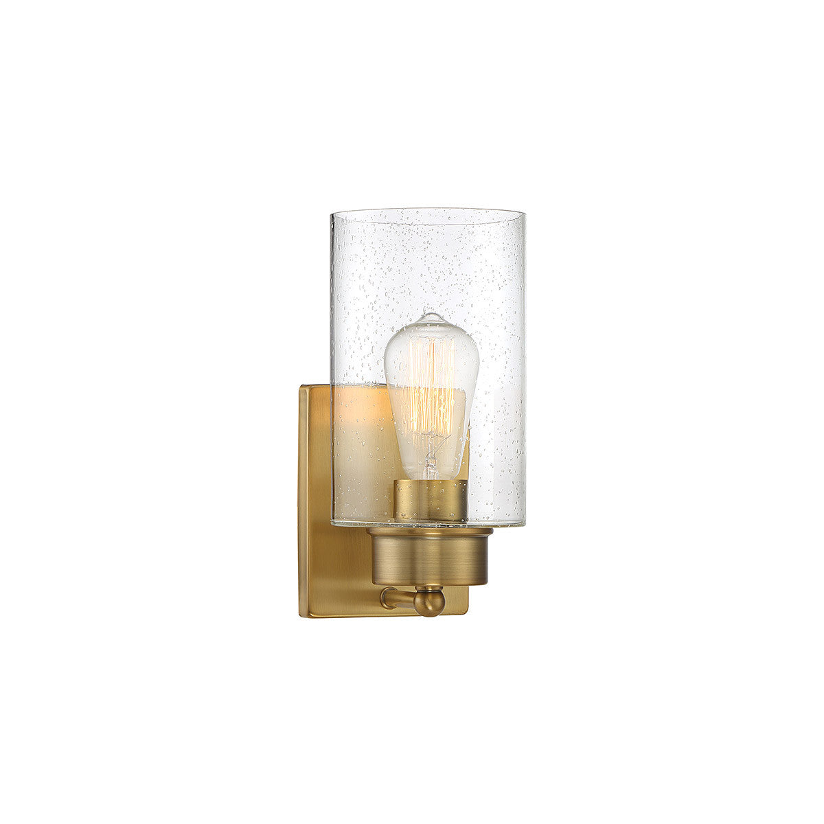 Meridian Lite Trends 1-Light Wall Sconce in Natural Brass M90013NB