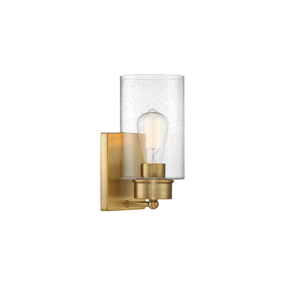 Meridian Lite Trends 1-Light Wall Sconce in Natural Brass M90013NB