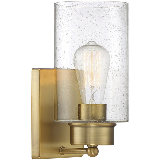 Meridian 1-Light Wall Sconce in Natural Brass M90013NB