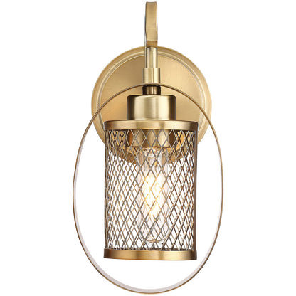 Meridian 1-Light Wall Sconce in Natural Brass M90015NB