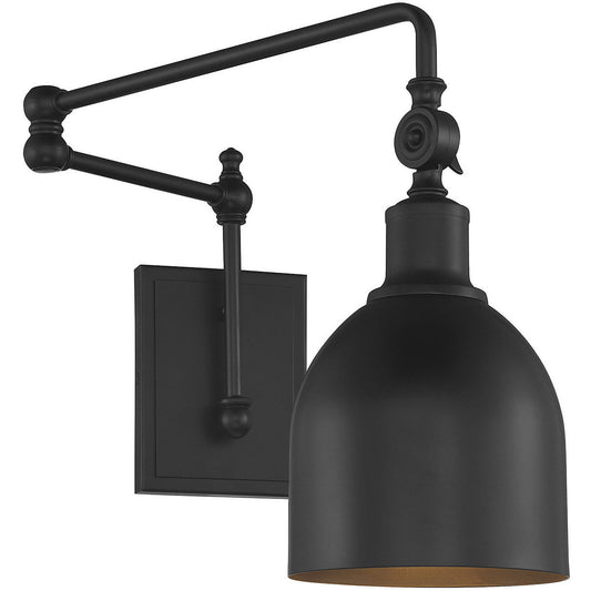 Meridian 1-Light Adjustable Wall Sconce in Matte Black M90019MBK