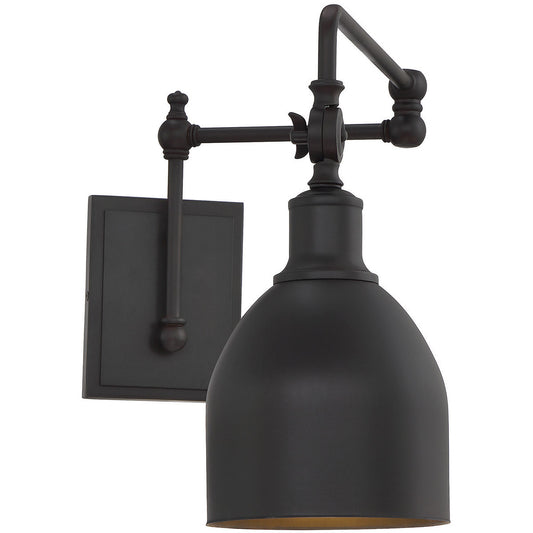 Meridian 1-Light Adjustable Wall Sconce in Oil Rubbed Bronze M90019ORB