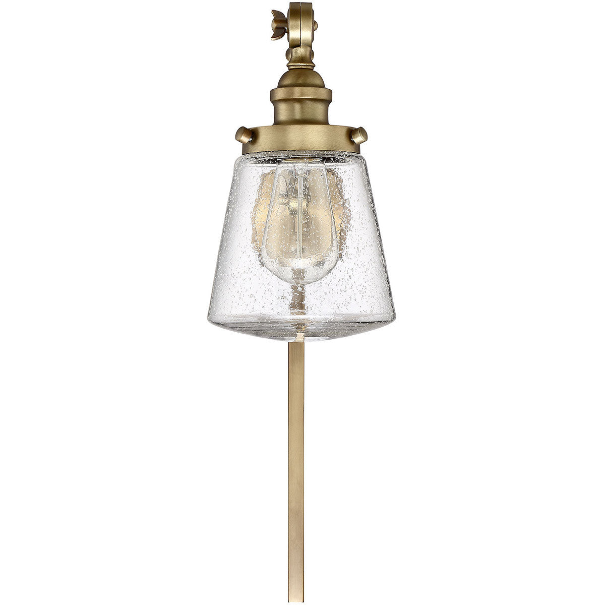 Meridian Lite Trends 1-Light Adjustable Wall Sconce in Natural Brass M90020NB