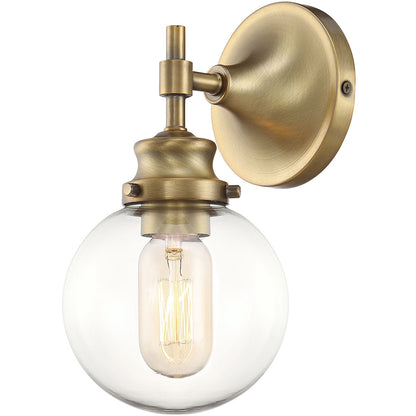 Meridian Lite Trends 1-Light Wall Sconce in Natural Brass M90024NB