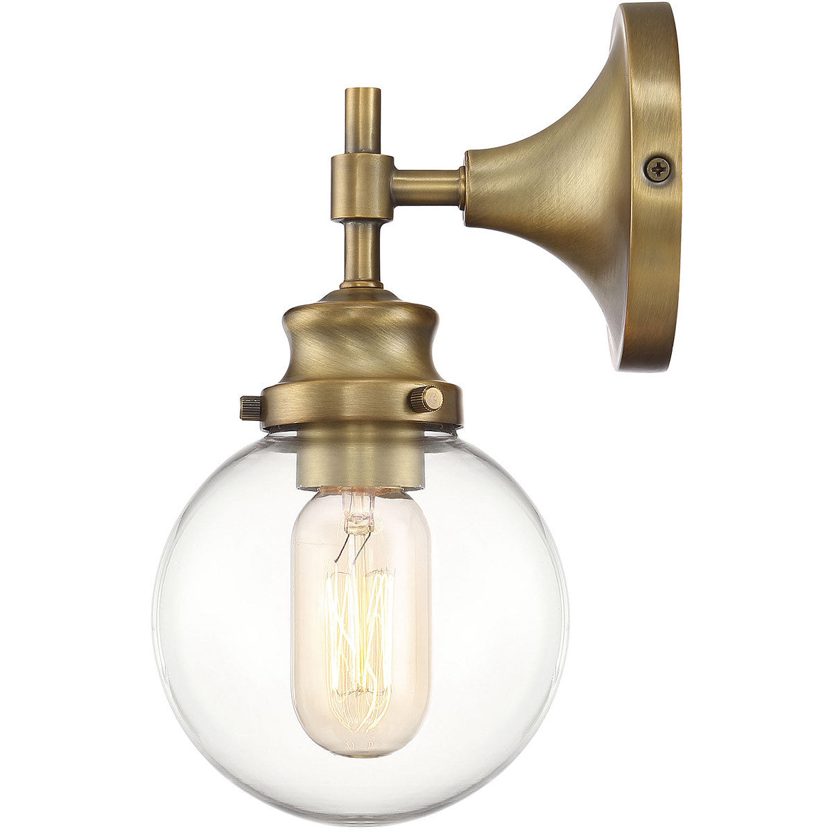 Meridian Lite Trends 1-Light Wall Sconce in Natural Brass M90024NB