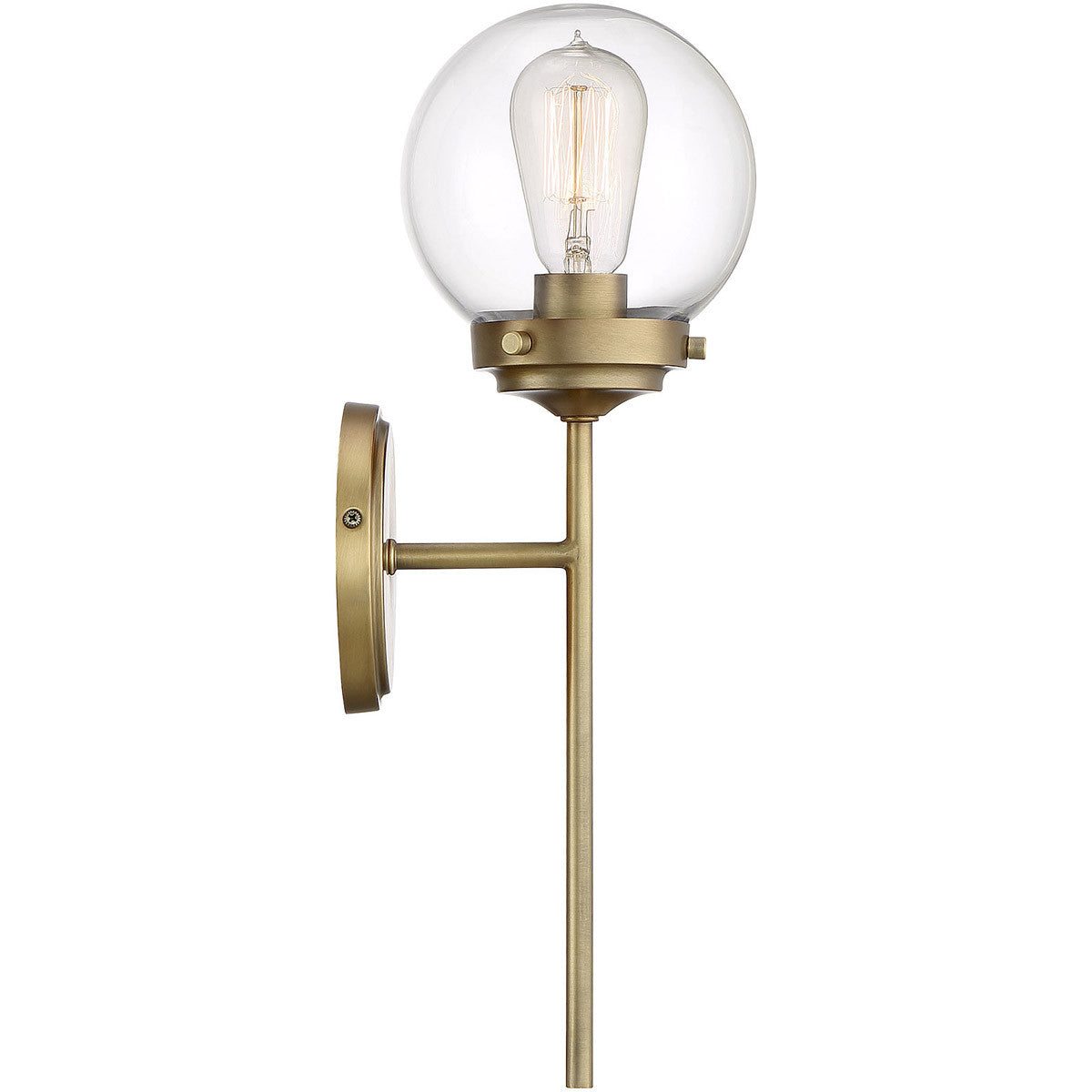 Meridian Lite Trends 1-Light Wall Sconce in Natural Brass M90025NB