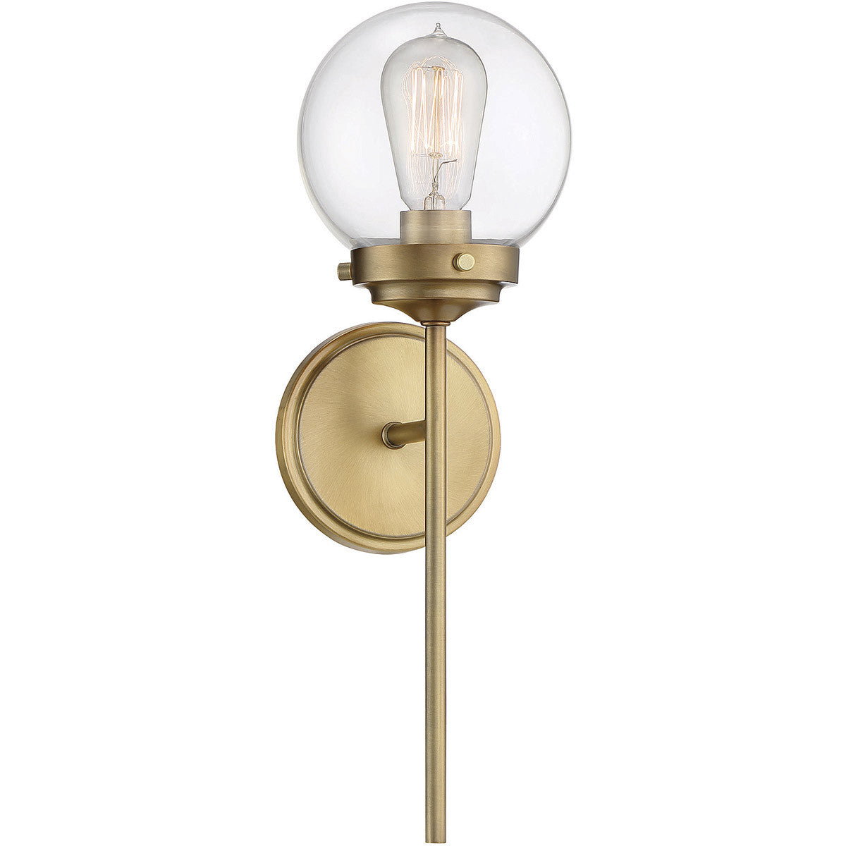 Meridian 1-Light Wall Sconce in Natural Brass M90025NB