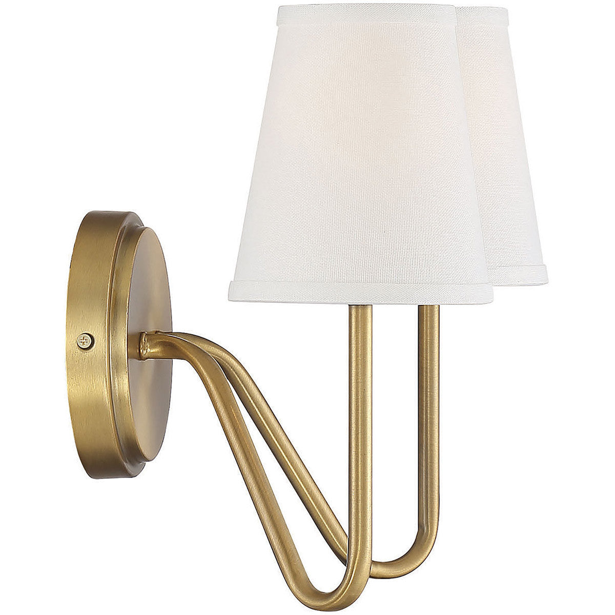 Meridian Lite Trends 2-Light Wall Sconce in Natural Brass M90055NB