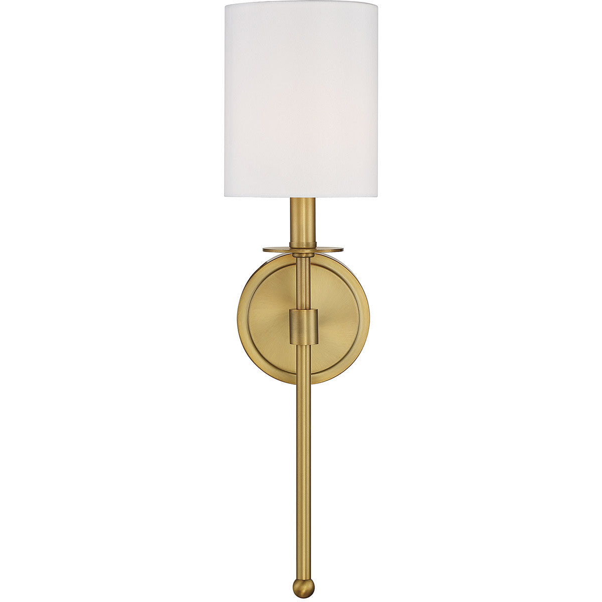 Meridian Lite Trends 1-Light Wall Sconce in Natural Brass M90057NB