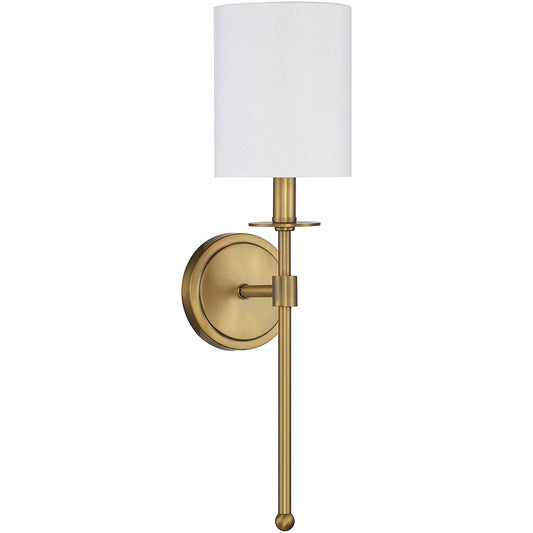 Meridian 1-Light Wall Sconce in Natural Brass M90057NB