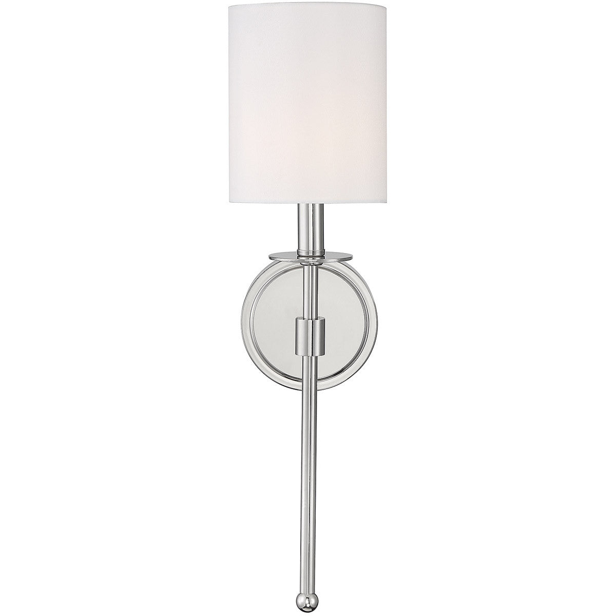 Meridian Lite Trends 1-Light Wall Sconce in Polished Nickel M90057PN