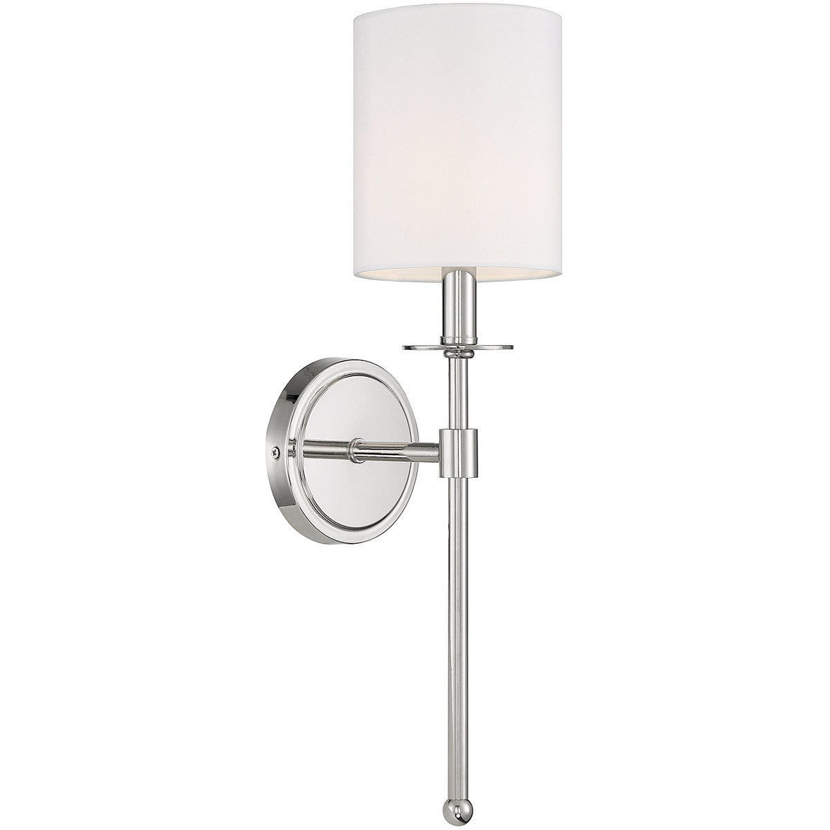 Meridian Lite Trends 1-Light Wall Sconce in Polished Nickel M90057PN