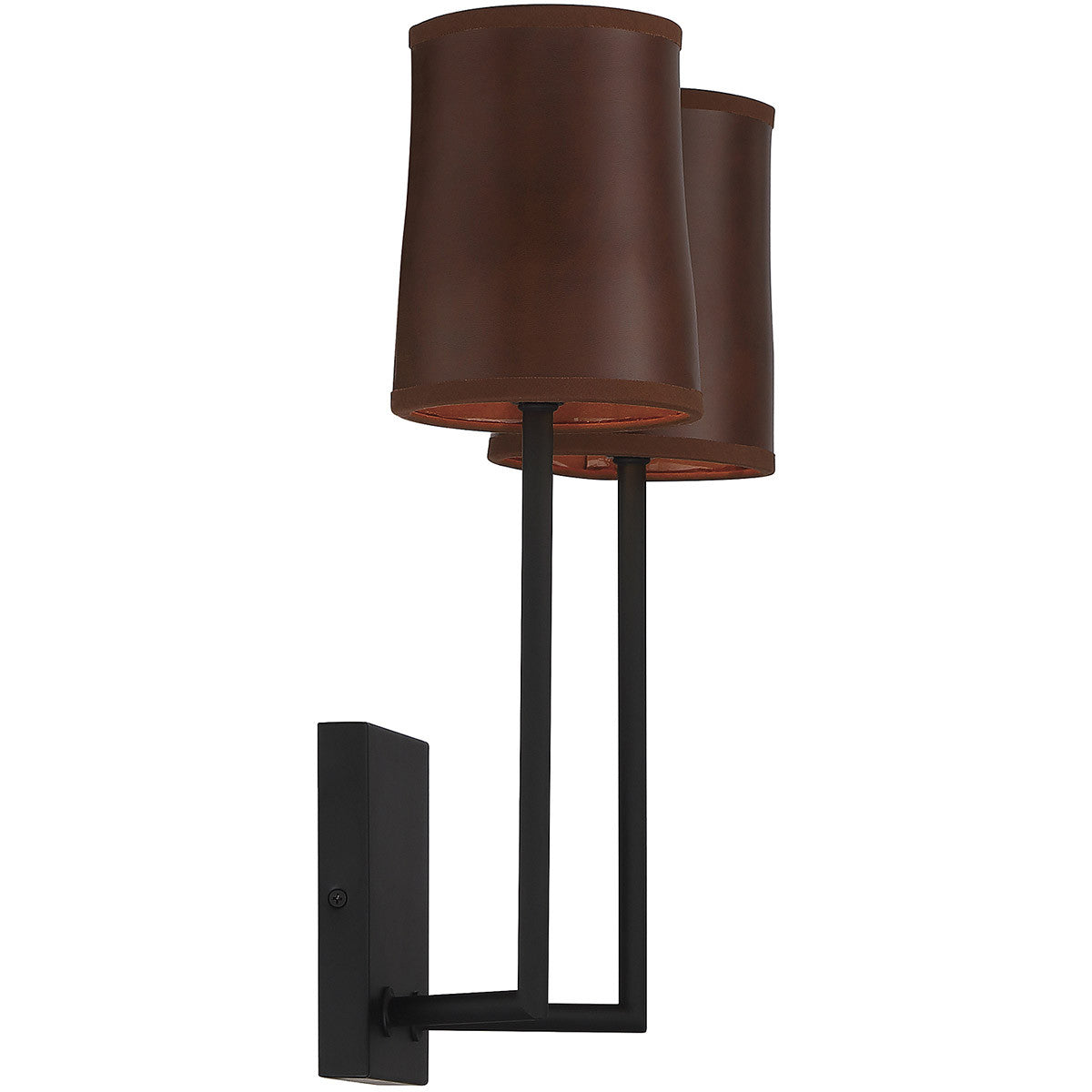 Meridian Lite Trends 2-Light Wall Sconce in Matte Black M90061MBK