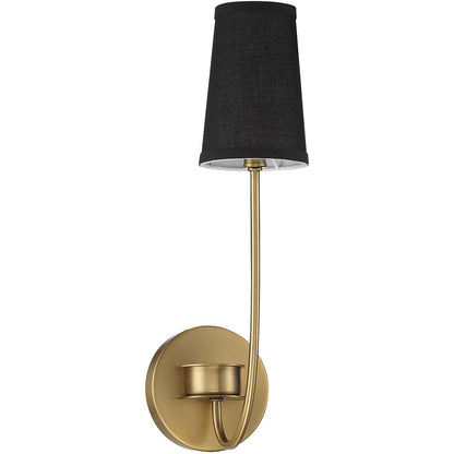 Meridian Lite Trends 1-Light Wall Sconce in Natural Brass M90064NB