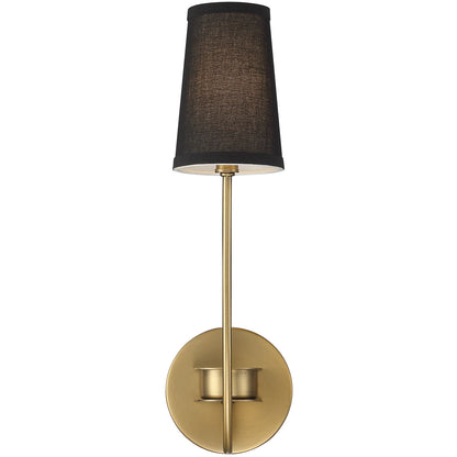 Meridian Lite Trends 1-Light Wall Sconce in Natural Brass M90064NB